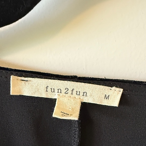 Black Velour Wrap Dress - Picture 2 of 3